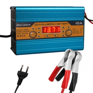 Powermaster PM-1210A 12 Volt Max 10 Amper LCD Ekranlı Akıllı Akü Şarj Cihazı