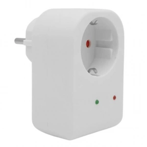 PowerMaster PM-18521 Durum Ledli Akım Korumalı Tekli Priz 16 Amper - 3500 Watt Tekli Beyaz