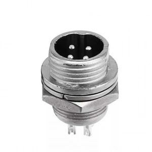 PowerMaster PM-18660 4 Pinli 12mm Erkek Mayk Fiş (M12 - GX12)