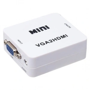 Powermaster PM-18698 VGA To HDMI Ses Girişli Mini Model Dönüştürücü