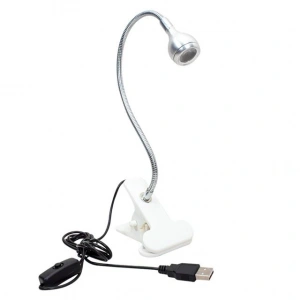 PowerMaster PM-20042 COB LED Akrobat Mandallı USB 6500K Beyaz Masa Lambası