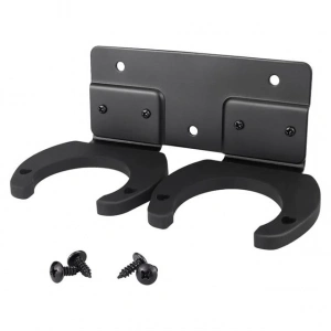 PowerMaster PM-26938 Duvara Monte Çift Mikrofon Tutucu Askı Metal Gövde