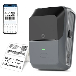 Powermaster PM-29886 Çok Amaçlı Bluetooth Destekli Taşınabilir Akıllı Termal Etiket Yazıcısı