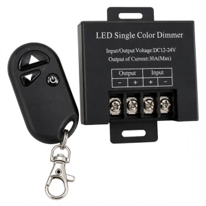 Powermaster PM-37845 12V-24V 30A Tek Renk Şerit LED Dimmer RF Uzaktan Kumandalı Kontrol Cihazı