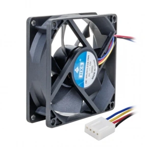 PowerMaster PM-5137 12V 80x80x25mm 8X8 12 Volt 4 Kablolu Soketli DC PC Fan