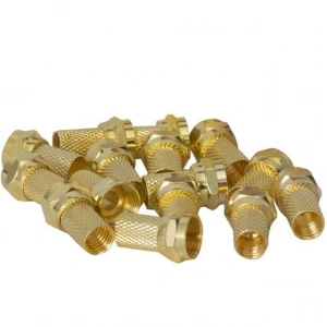 PowerMaster PM-627 RG6/U4 Geniş Altın F Konnektör 100lü Paket