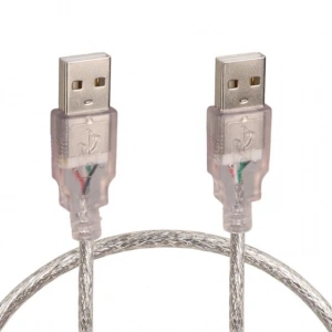 Powermaster PM-8609 Şeffaf 50 Cm Usb Erkek-Erkek Kablo