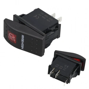 PowerMaster Projektör Sembollü Işıklı 3 Pinli On-Off 12-24V Marin Switch