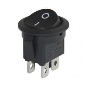 PowerMaster Yuvarlak 4 Pinli Işıksız On-Off Anahtar IC-133-4