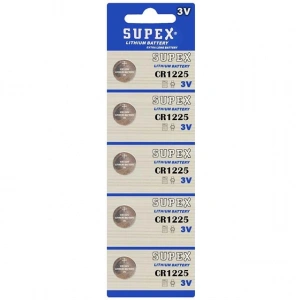 Supex CR1225 3 Volt Lityum Pil 5li Paket