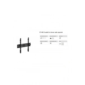Vontech Vt 40s Tv Askı Aparatı 32-55 İnç Sabit 10x45 Cm