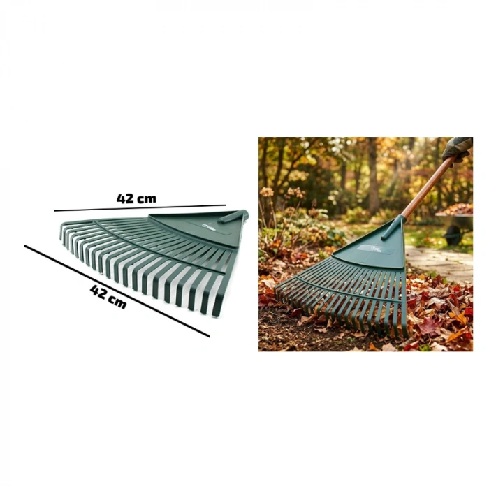 20 Dişli Yaprak Tırmığı - Plastik - 42 cm Genişlik