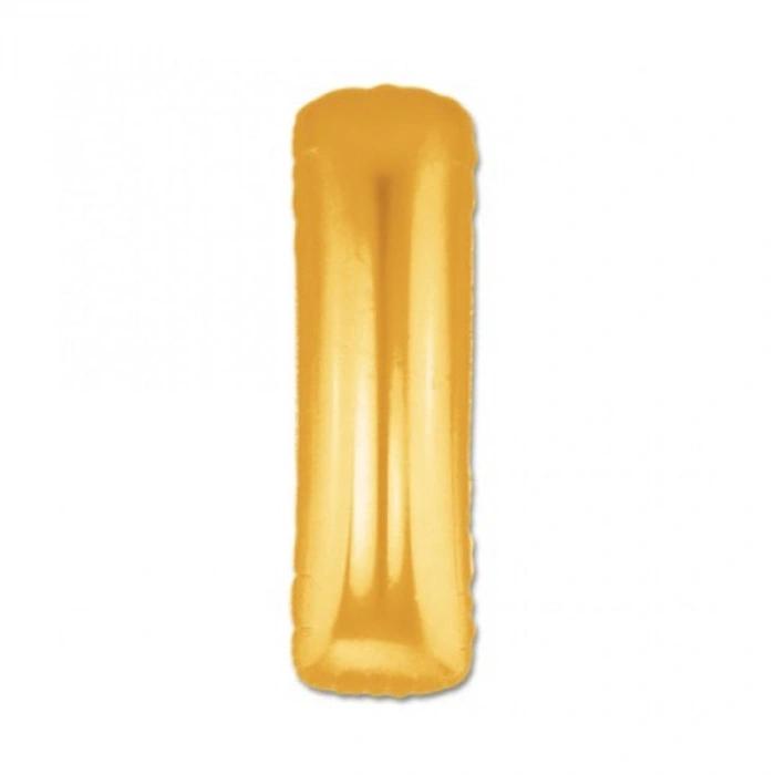 Altın Sarısı Folyo I Harfi Balon 1 Metre