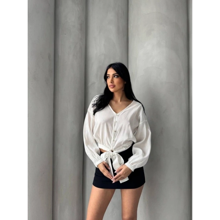 Bağlama Detaylı Gömlek