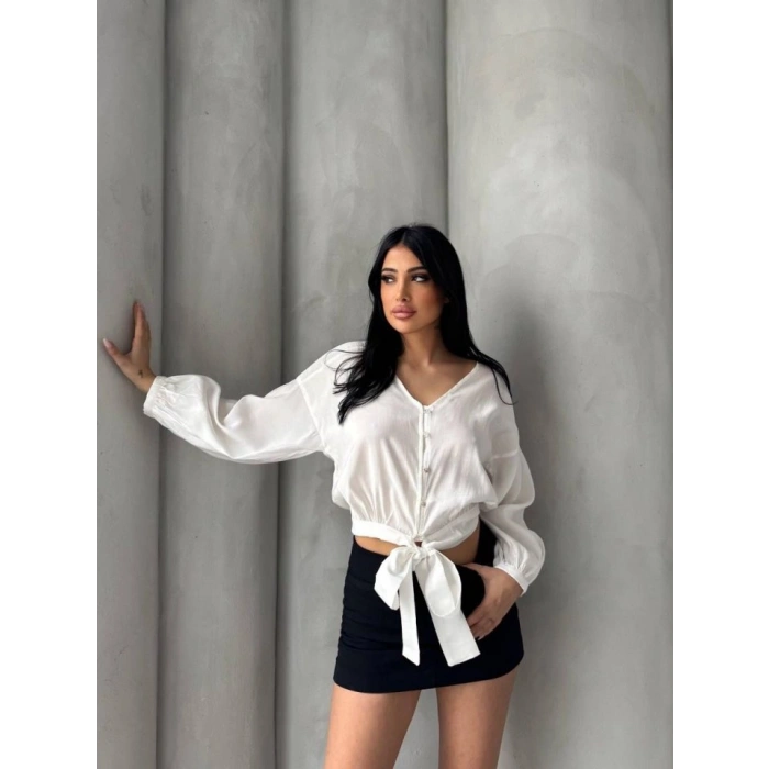 Bağlama Detaylı Gömlek