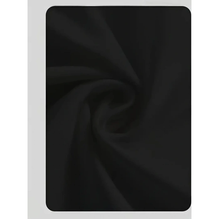 Baskılı Oversize Bisiklet Yaka T-shirt - Siyah