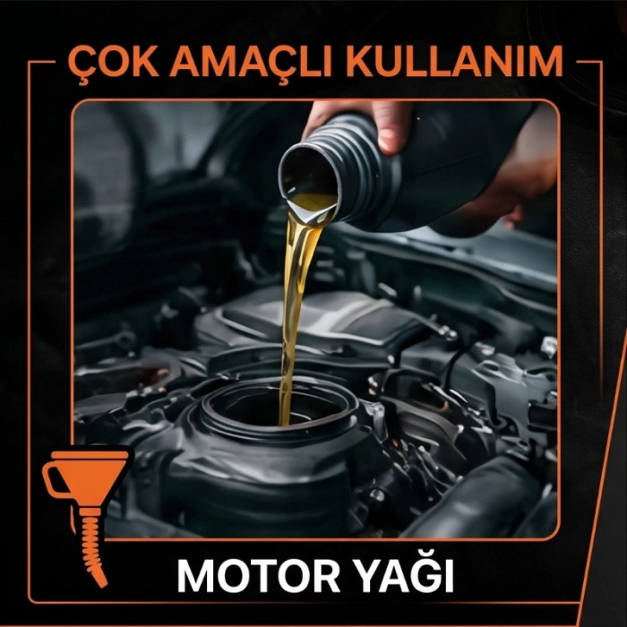 Çelik Süzgeçli Huni - Spiralli ve Sabit Borulu - 2.2 Litre Kapasite