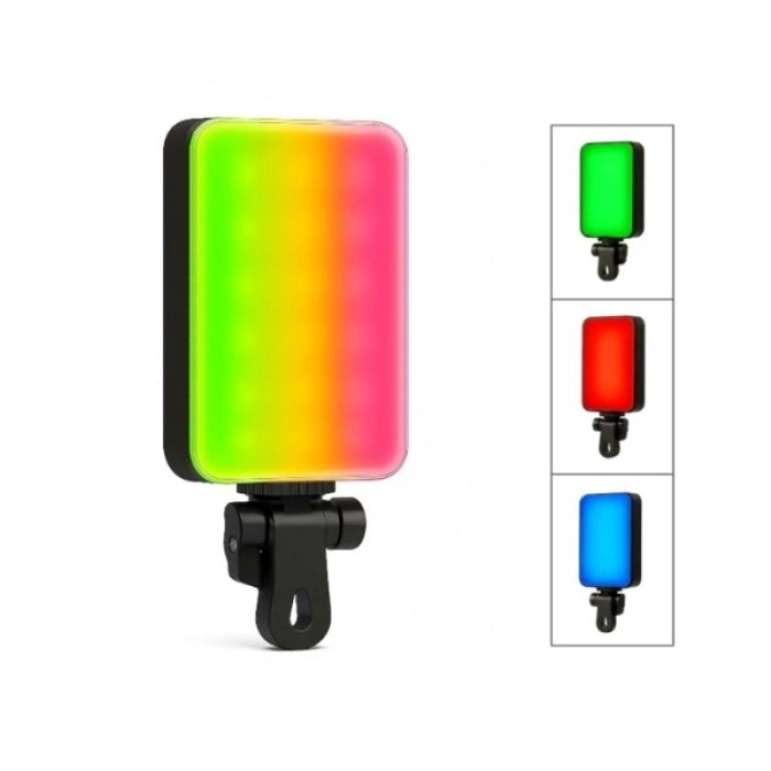 Clip-Fill Taşınabilir Mini RGB Led Selfie Işığı