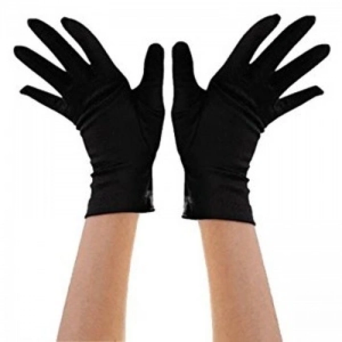 Siyah Renk Kısa Dans Gösteri Eldiveni