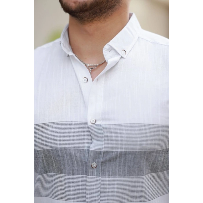 Erkek Desenli Kısa Kollu Gömlek