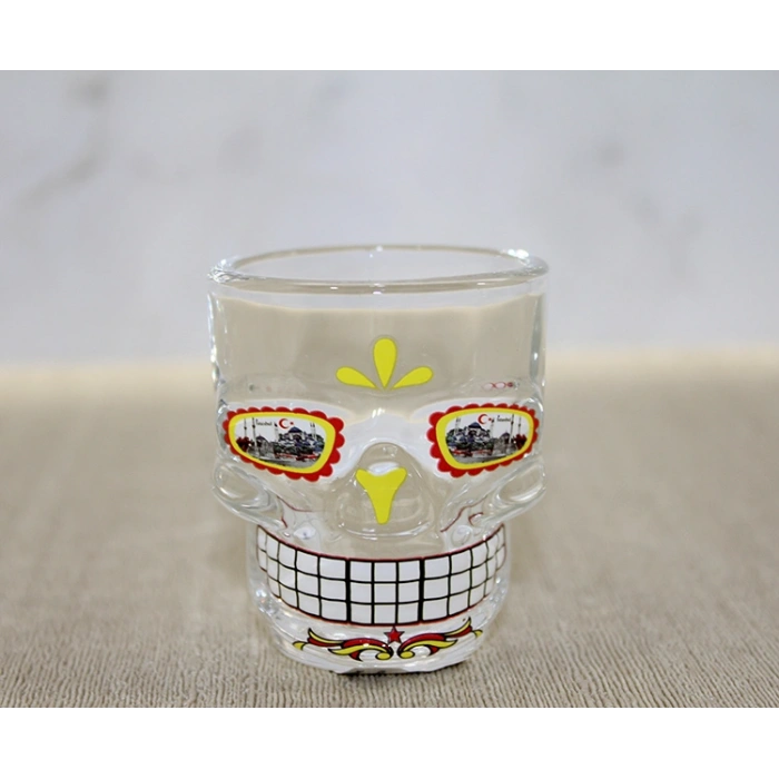 İstanbul Temalı Cam Kurukafa Shot Bardak