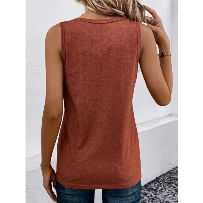 Kadın Askılı önden Düğmeli Viskon Bluz