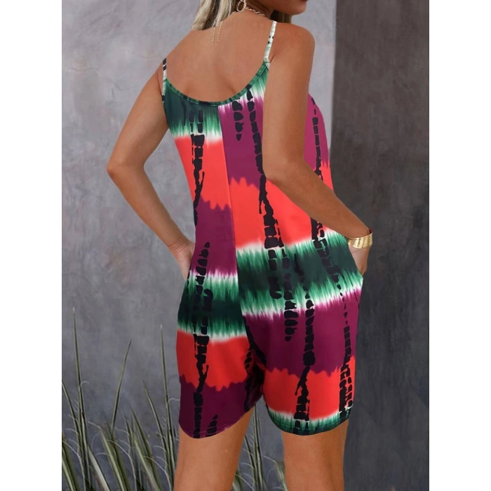 Kadın Ip Askılı Yuvarlak Yaka Cepli Kısa şort Süprem Takım