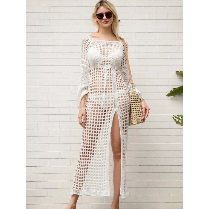 Kadın Ispanyol Kollu Triko Tam Boy Pareo