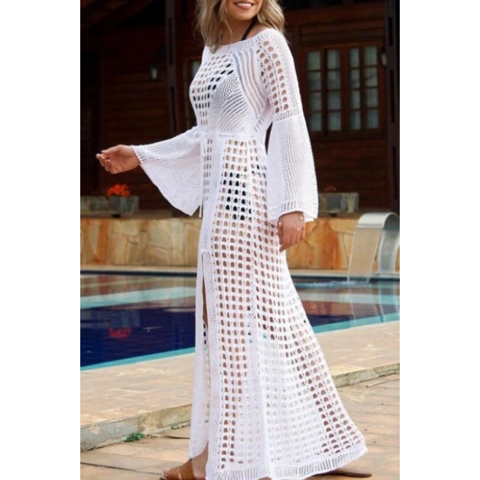 Kadın Ispanyol Kollu Triko Tam Boy Pareo