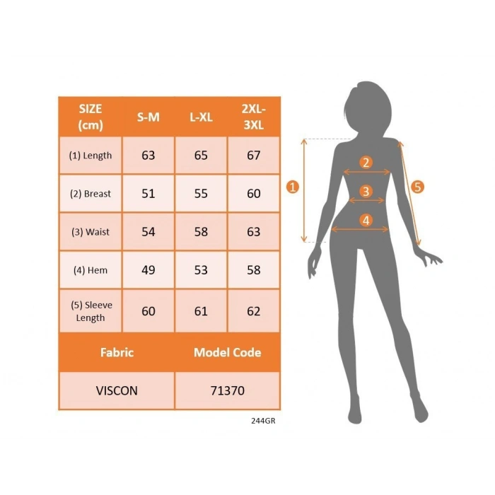 Kadın Uzun Kollu Yuvarlak Yakalı Viskon Bluz