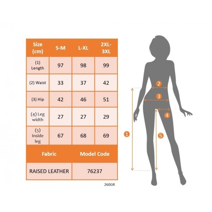 Kadın Yüksek Bel şardonlu Parlak Deri Tayt