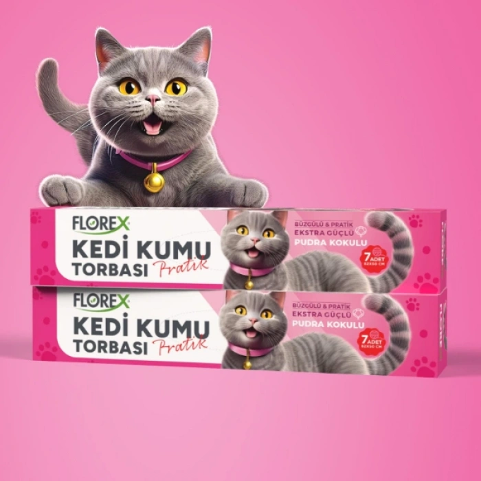 Kedi Kumu Torbası Pudra Kokulu