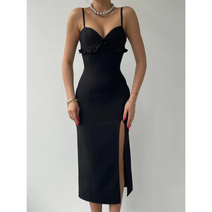 Papalia Sırt Detaylı Elbise