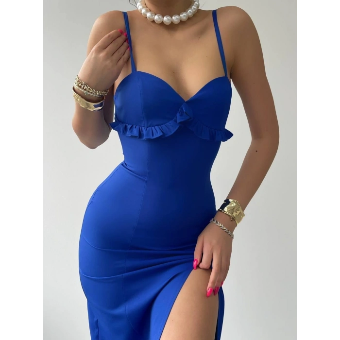 Papalia Sırt Detaylı Elbise