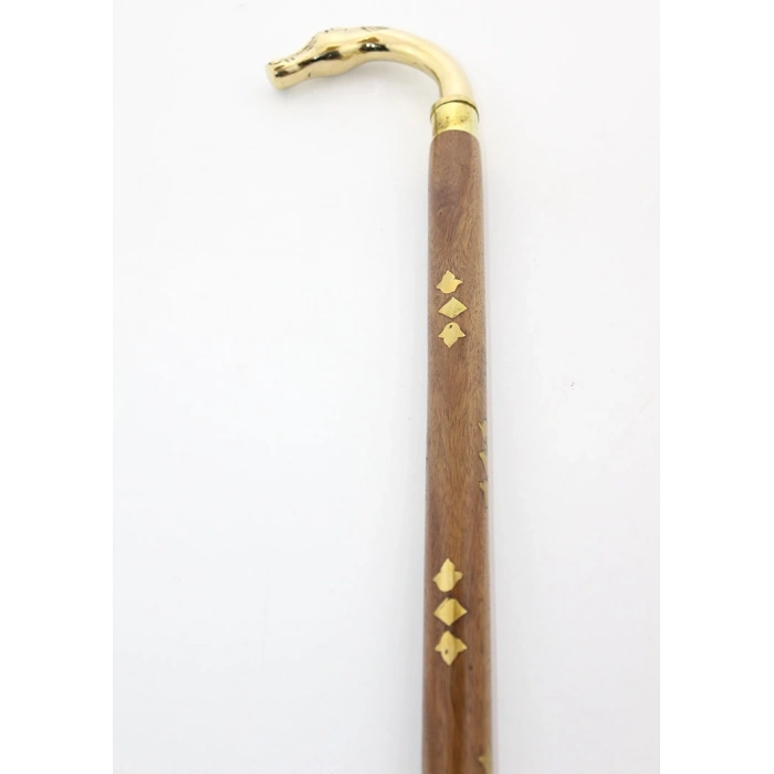 Pirinç At Büstü Baston Model 2