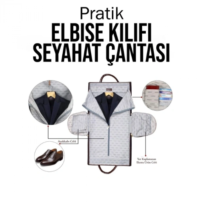 Pratik Elbise Kılıfı Seyahat Çantası
