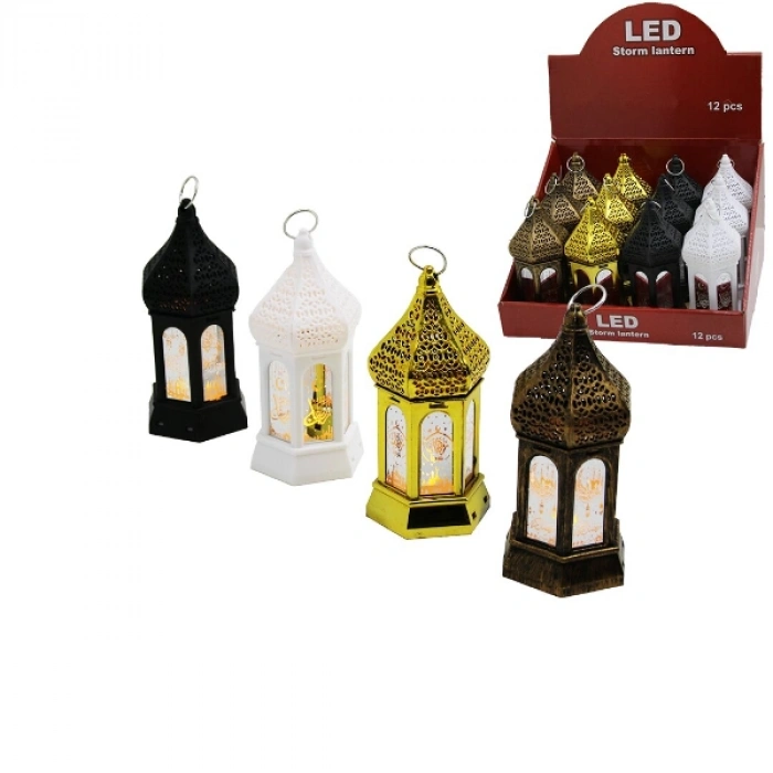 Ramazan Temalı Büyük Altıgen Kapalı Kubbe LED Lamba