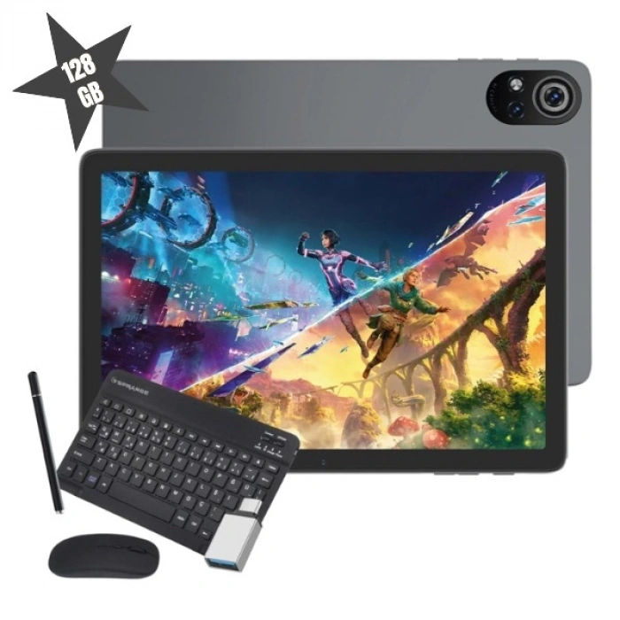 Silver 10.1" IPS Ekran 6GB/128GB Tablet PC