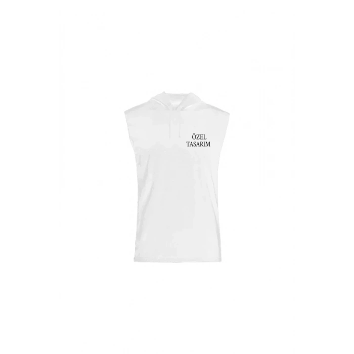 Tişört Tasarla Kapüşonlu Sıfır Kol Tişört