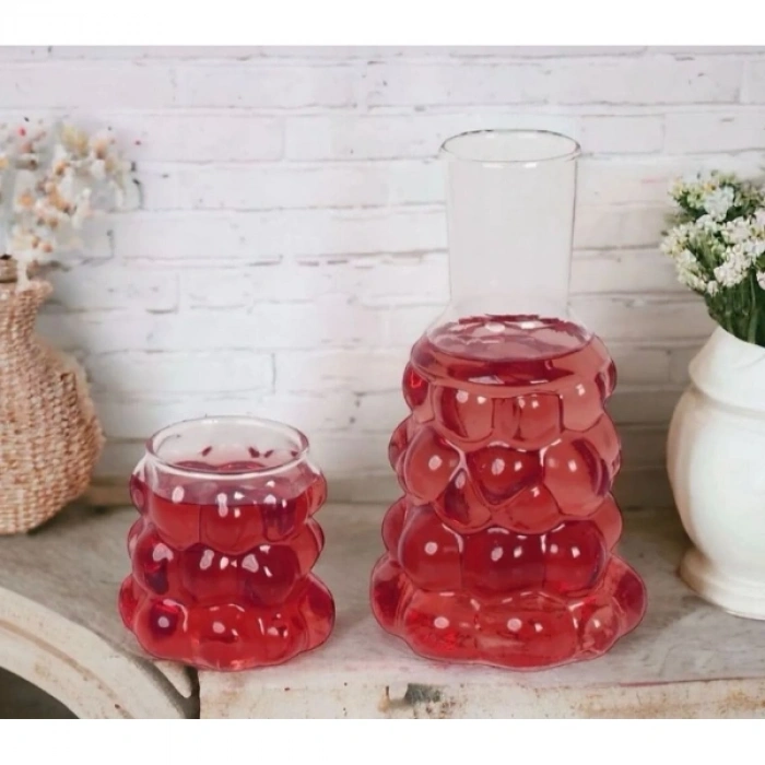 Üzüm Desenli Başucu Sürahisi