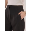 Çift Pens Detaylı Siyah Pantolon