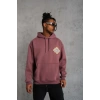 Erkek Kilim Desen Kapüşonlu Sweat - Gül Kurusu