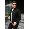 Erkek Uzun Kollu Cepli Kadife Gömlek