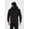 Unisex Tam Fermuarlı Kapşonlu  SweatShirt - Siyah