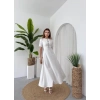 Wera Taşlı Fiyonk Detaylı Elbise