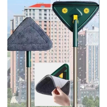 2 Bezli Üçgen Çek Çekli Mop Islak Mendil Uyumlu