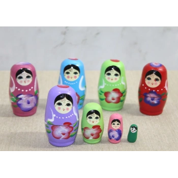 4lü Ahşap Matruşka Seti