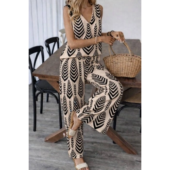 Kadın Desenli Dokuma Viskon Takım