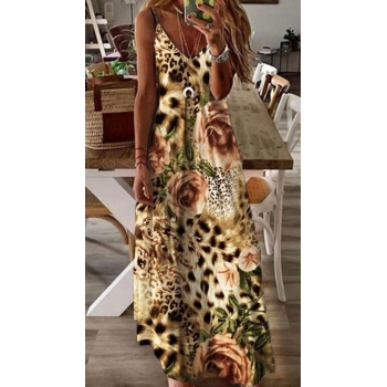 Kadın Suprem Kumaş Dijital Baskılı Elbise