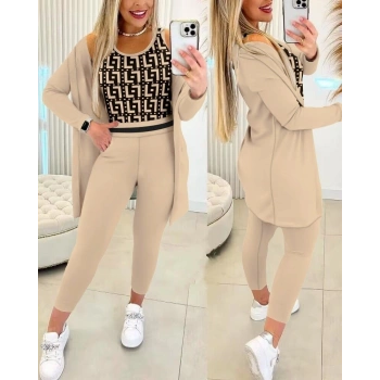 Kadın Uzun Kollu Krep üçlü Takım